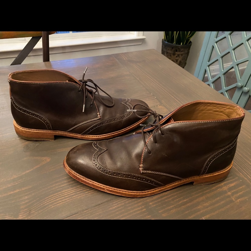 Johnston & Murphy Men’s Leather Wingtip Boots 11m